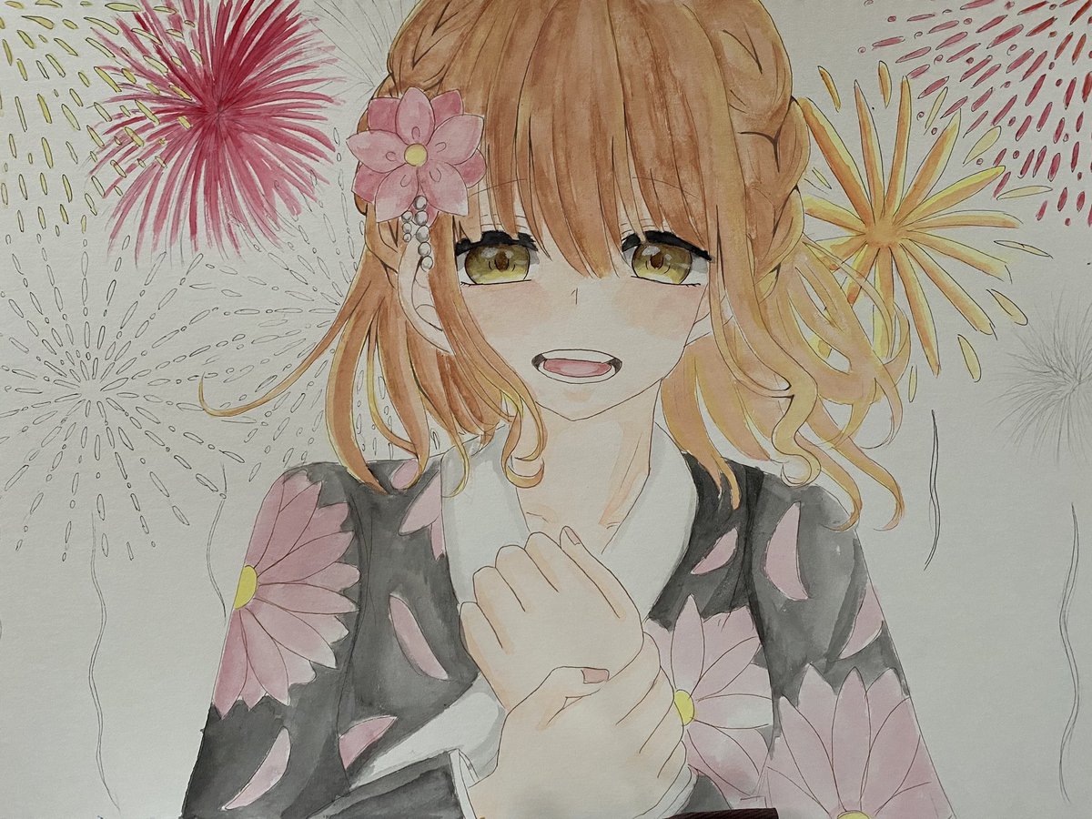 4ヶ月前水彩画 現在 デジタル Aya のイラスト 4ヶ月前水彩画 現在 デジタル Aya のイラスト
