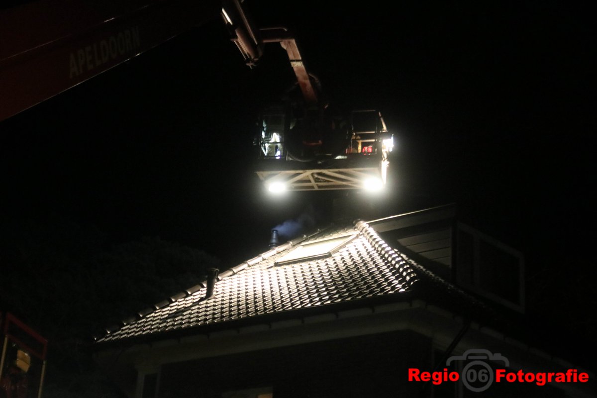 Melding schoorsteenbrand Waltersingel Apeldoorn