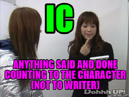 That said, I honestly do not give a SHIT what you RP. From a taboo enraptured monster of a person to a rapper that says the N word every third word. I don't give a shit.Because, shocker, I don't have to RP with you if you hit my personal taboos. Go back to 'First off'.