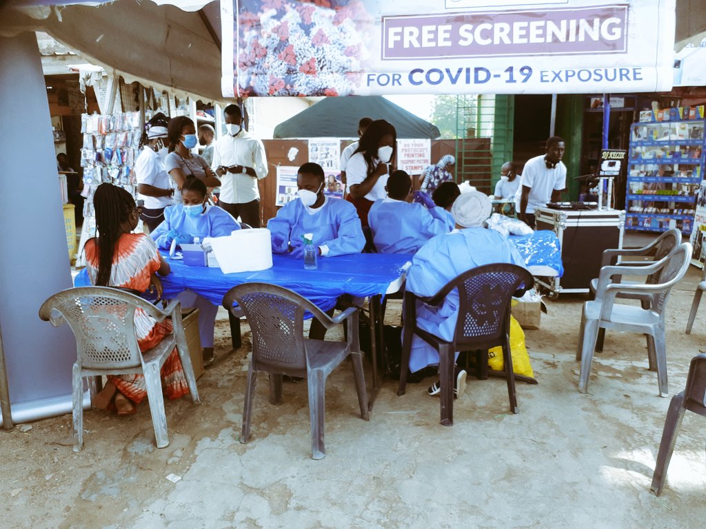 DrPKQuashie's tweet image. As long as #COVID19 is here, @WACCBIP_UG cannot rest. This is us #MadinaMarket on 23December