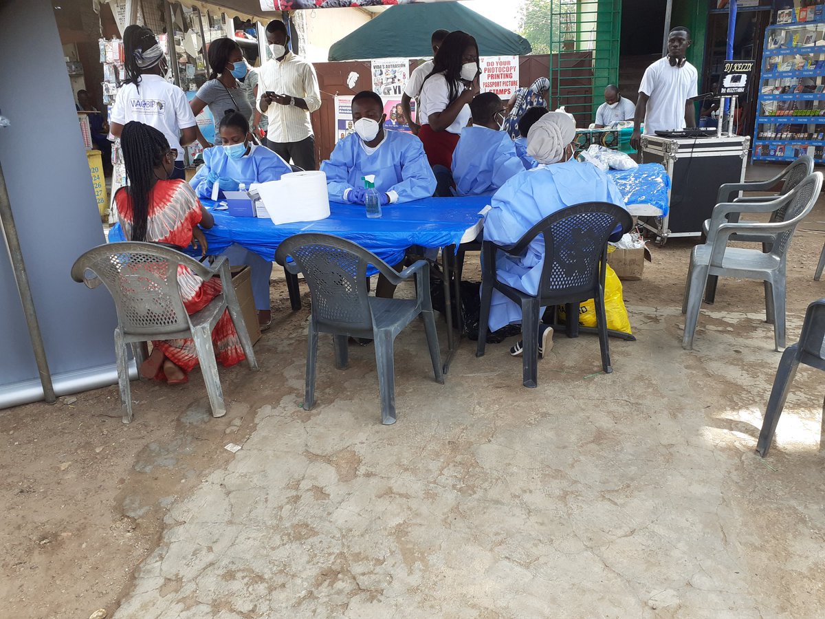 DrPKQuashie's tweet image. As long as #COVID19 is here, @WACCBIP_UG cannot rest. This is us #MadinaMarket on 23December