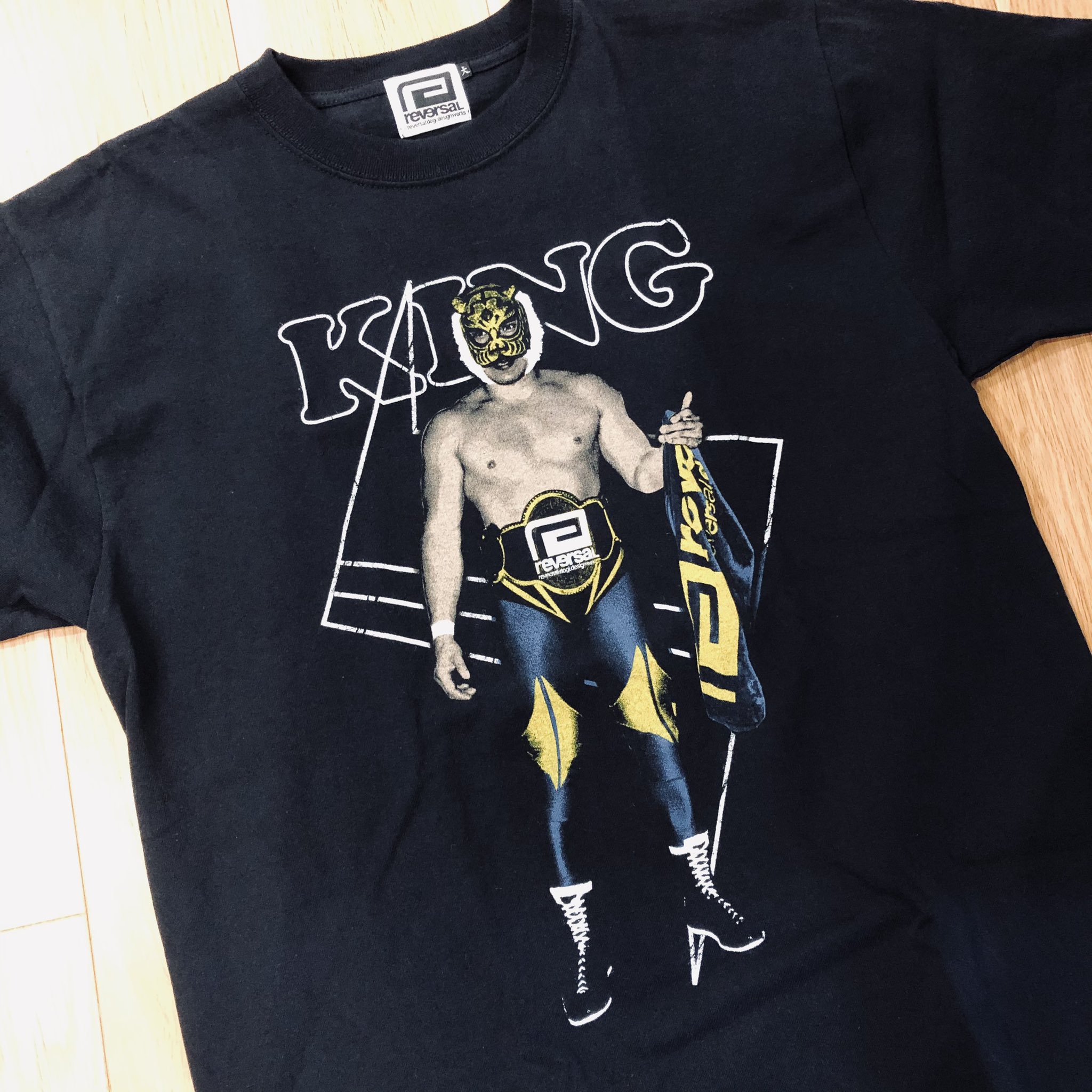 MOBSTYLES 初代タイガーマスク即完売品 ドライTシャツ LARGE MOBSTYLES 初代タイガーマスク即完売品 ドライTシャツ Lサイズ