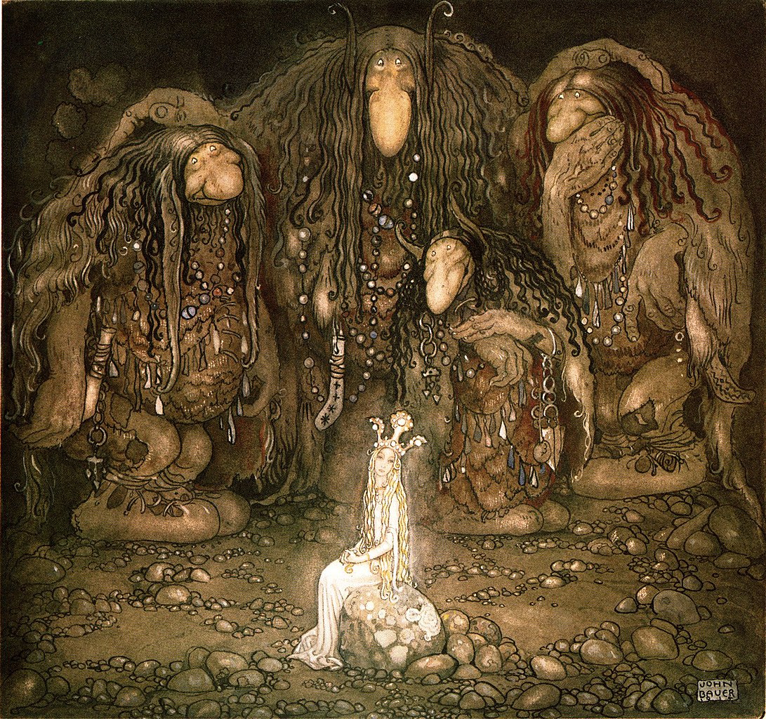 L’héroïne a été en partie conçue d’après les figures féminines de l’illustrateur John Bauer, tandis que sa chevelure rouge est inspirée du personnage d’Ariel dans La petite Sirène de Disney (1989), une adaptation du conte de Hans Christian Andersen dite La Petite Ondine (1837).