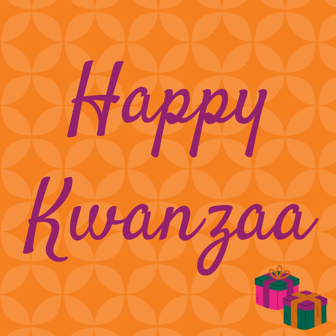 Wishing a Kwanzaa filled with joy and peace to all those celebrating.