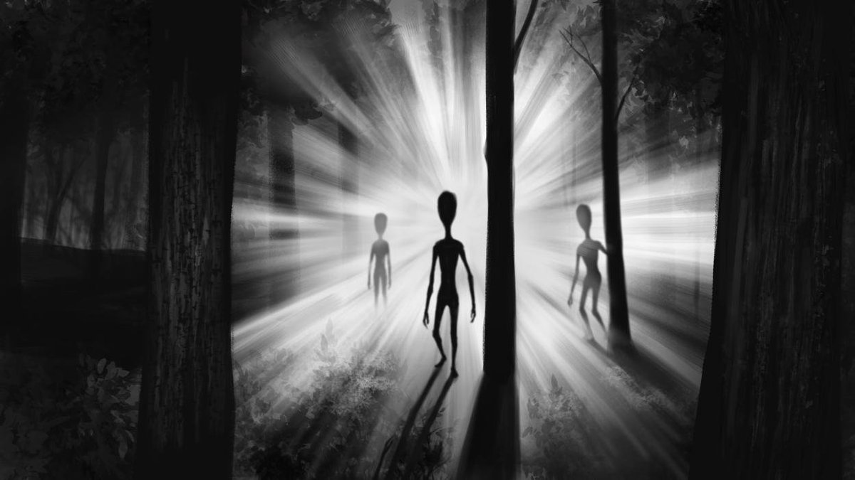 Tonight, we air part two of the Rendlesham Forest Incident! Here's a sneak peek of the art in tonight's episode