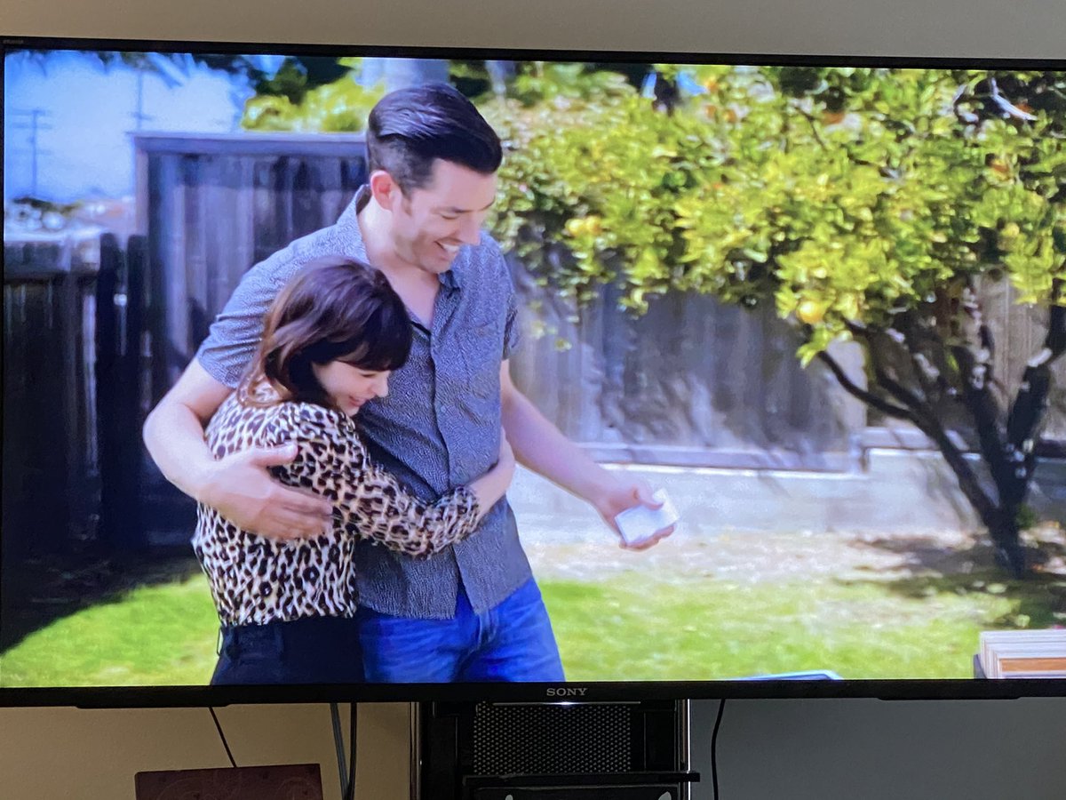 Finally watching Celebrity IOU with <a href="/ZooeyDeschanel/">zooey deschanel</a> and <a href="/JonathanScott/">Jonathan Silver Scott</a>! It’s my favorite episode so far. You two are the cutest! 
#propertybrothers