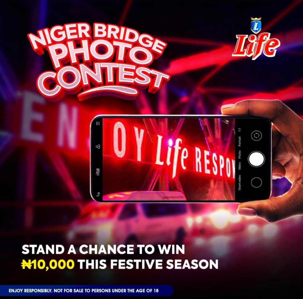 lifelager_ng's tweet image. Show us say you don enter East and stand a chance to win N10,000: 
1. Take a picture of the lit Bridge  
2. Post the picture on your page using the hashtag #LifeBridgeOfProgress and tag us @lifelager_ng