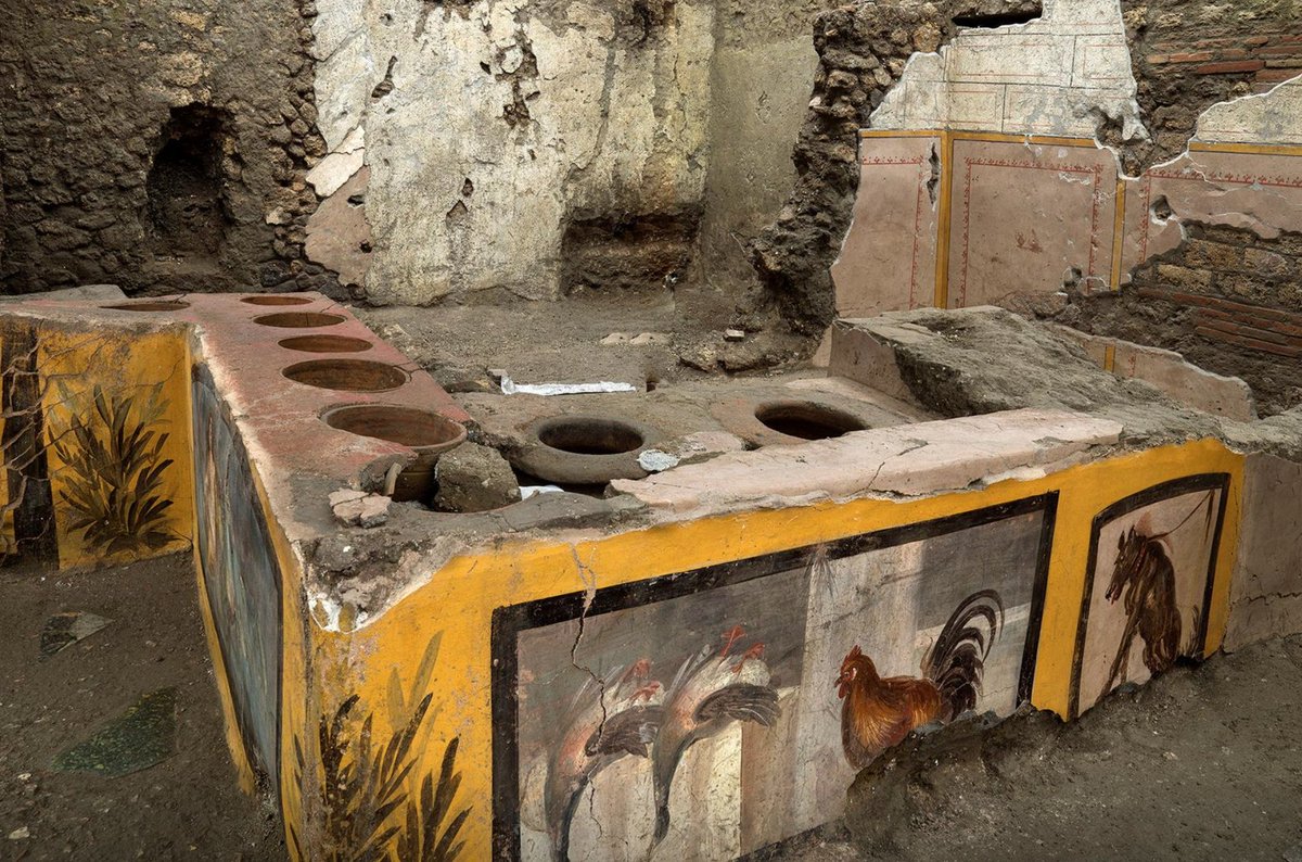 Archaeologists uncover ancient street food shop in Pompeii.  https://reut.rs/37Pzrb6 
