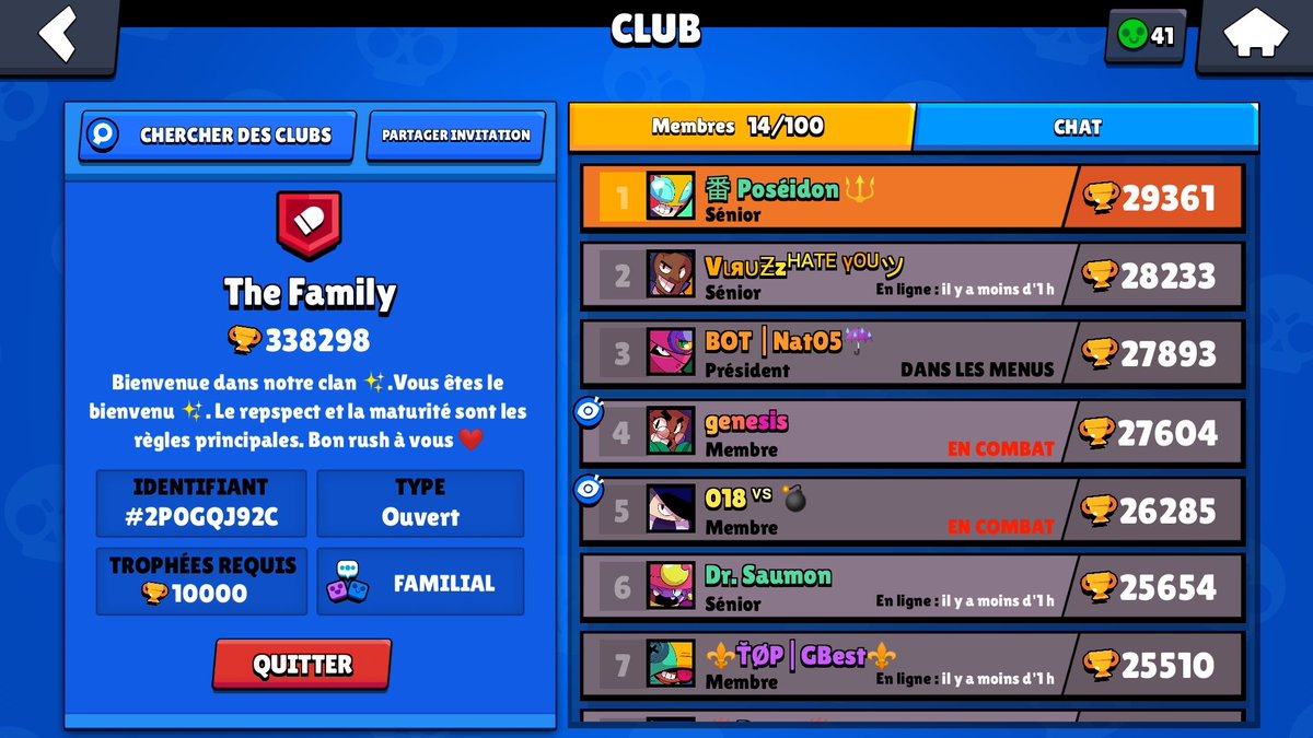 ab_nico33's tweet photo. Venez dedans nouveau club avec bonne ambiance et entraide ! Tout le monde est là bienvenue ✨ https://t.co/ZR7TldweUS