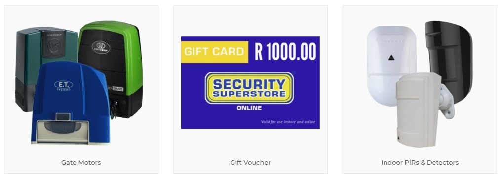 SecSuperstore's tweet photo. We specialise in CCTV, access control, electric fencing, sliding and swing gate automation, sectional and roll-up garage door motors, outdoor beams, wired and wireless alarm systems, intercoms, remotes, batteries and much more!
@TourismGeorge
#securitysuperstore #LockdownSA https://t.co/nvMx19ALSj
