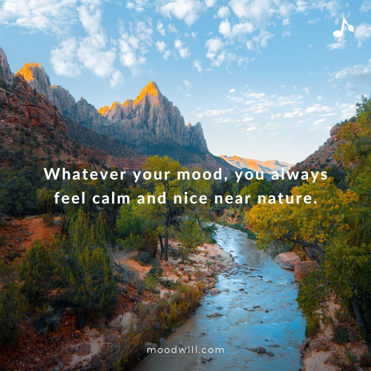 Whatever your mood, you always feel calm and nice near nature.” #quotes  #quoteoftheday #quote #quotesoftheday #quotesdaily #nature #naturelovers  #naturelover #mood #calm #relax #relaxed #relaxation #relaxing, image size:1200x1200