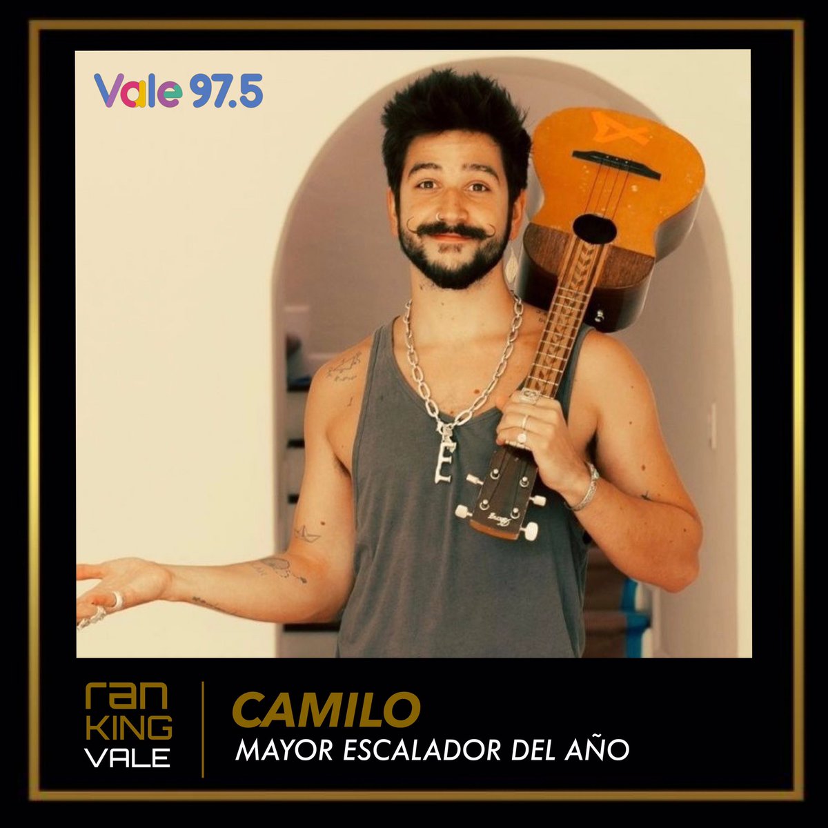 Vale975's tweet photo. #EdicionAnual | Este 2020, @CamiloMusica no paro de sorprendernos! Se consagró como el artista más escalador del #RankingVale 🚀🚀🚀 https://t.co/DQcoV8lgfM