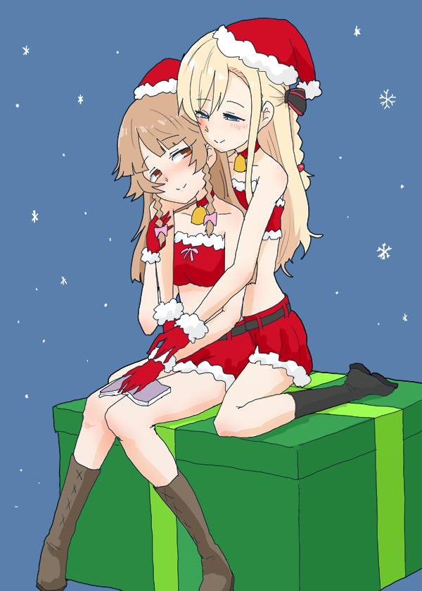 「クリスマスココミーナ! #はいふり #ココミーナ 」|明日葉トモロウ/ダービーガールズ８【C-33】のイラスト