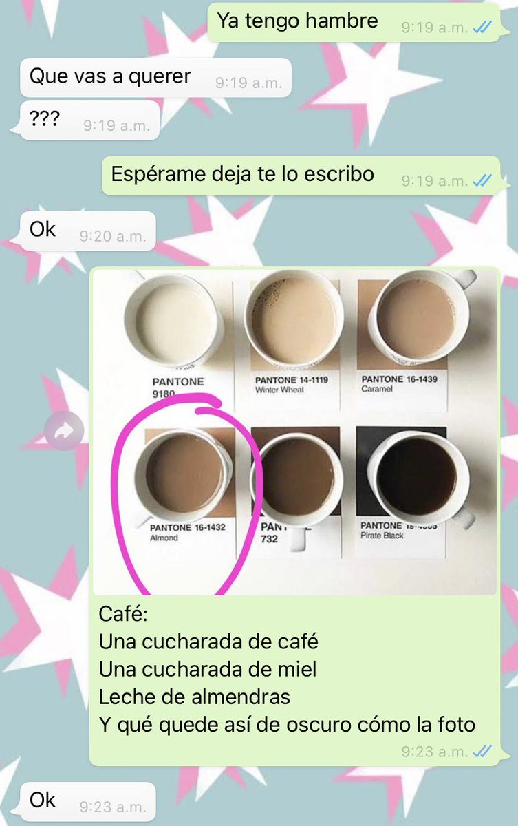 azulloop's tweet photo. Serían yo mandándole una escala de colores a mi hermano para que sepa qué tan oscuro quiero el café 

Btw tengo covid así que me tienen que tratar todo a mi cuarto porque toy encerrado 🤦🏽‍♂️ https://t.co/zGBEc0H3u4