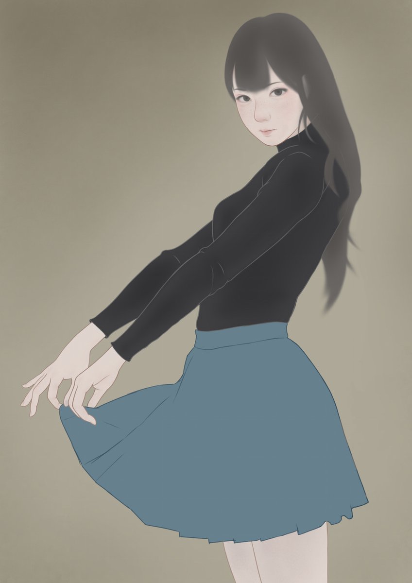 河童 テストでーす 美人画 イラスト 可愛い 日本画 Japonisme Kawaii