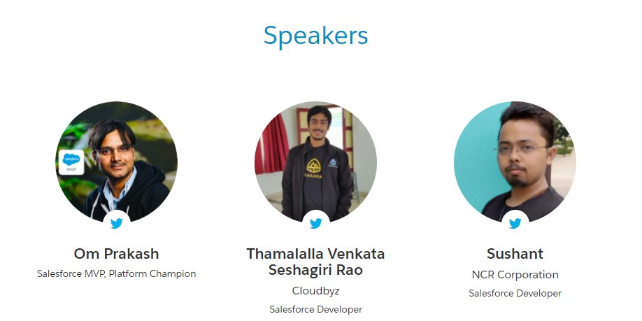 Gautamchaskar1's tweet image. Start your #Apexprogramming journey...
Welcome to the awesome session to kickstart your awesome journey in Salesforce programming with apex.
Saturday, 9 January 2021⋅11:00am – 12:45pm
Virtual event URL: trailblazercommunitygroups.com/j/dbmem73wwacj…
#TrailblazerCommunity #BAM