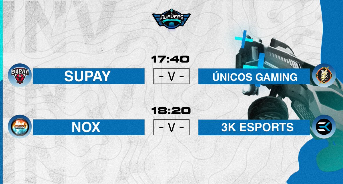 #MatchDay #RocketLeague 

Estos son los partidos casteados en la última jornada de <a href="/invadersleague/">INVADERS LEAGUE</a> 

🕔 17:30
🔴 Twitch.tv/team_invaders
🎙️ @CasterGarri // <a href="/Dyr0n_RL/">Dyr0n</a> 
🖱️ <a href="/Juande_PL/">soy gilipollas</a> 

#INVleague