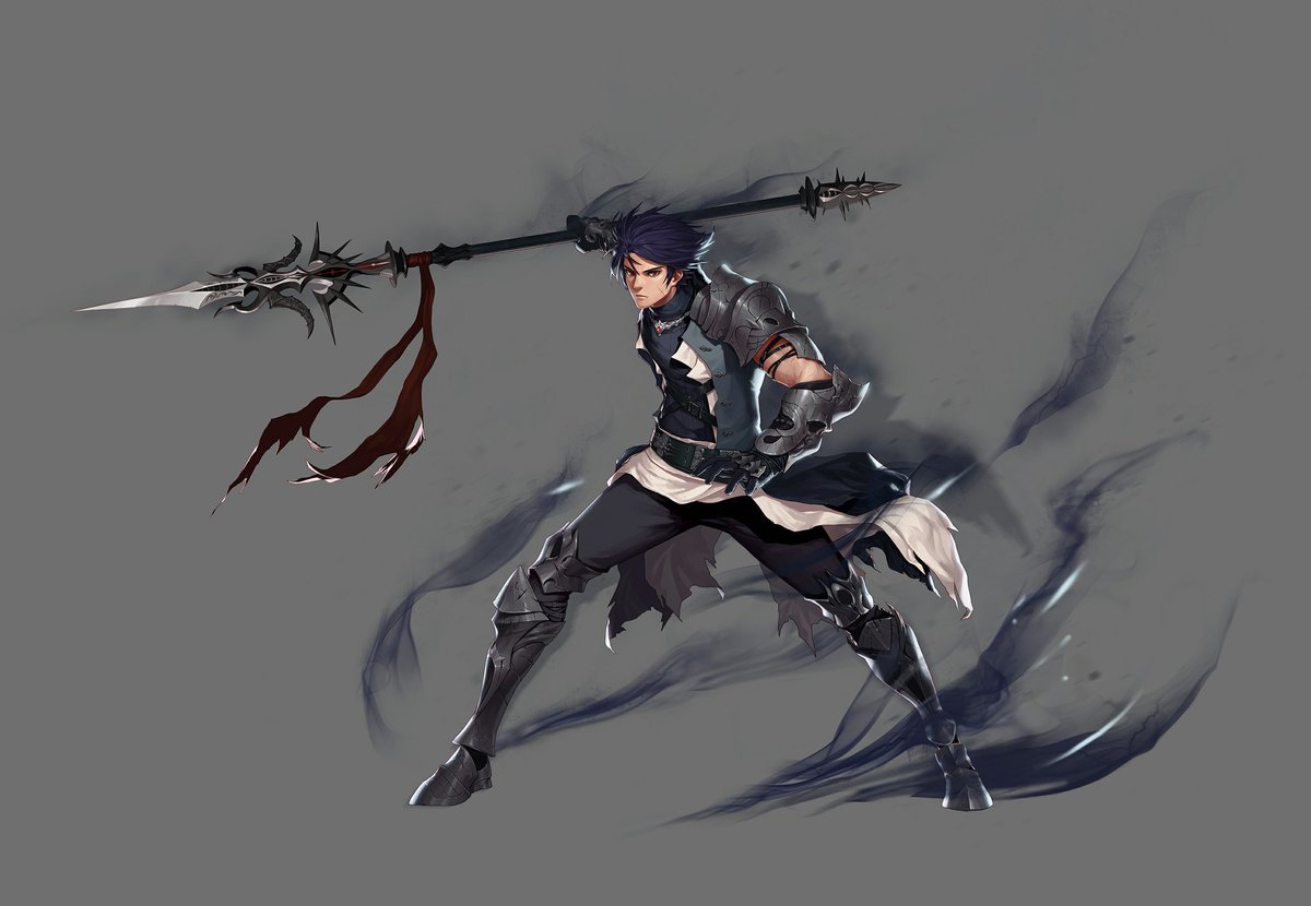 Skirmisher - His gimmi ck is after images. He can throw out one of his skills, then cancel out of it leaving the animation of the move behind. This character could have some grime set ups.