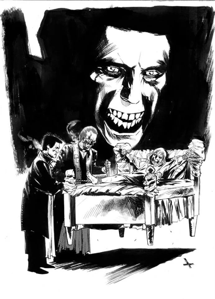 On this day in 1973 my all time favorite film was released- THE EXORCIST.
I drew this in 2012 