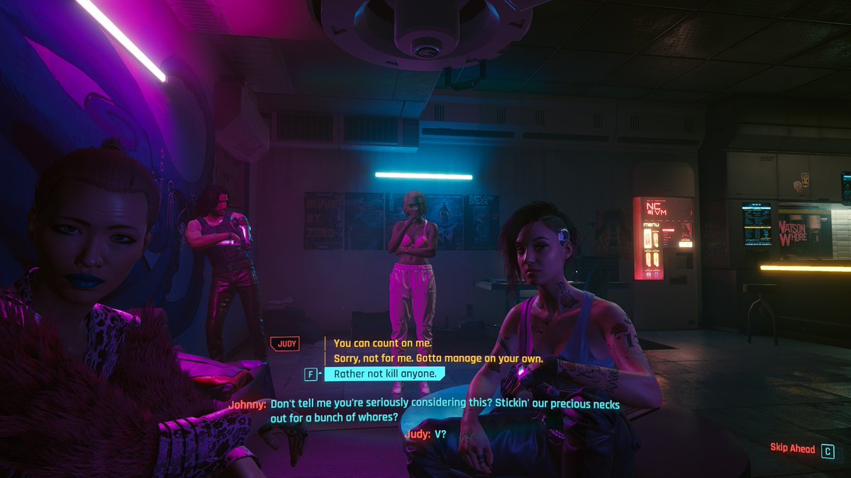 There is a bunch of other terrible stuff I could mention that happened in this quest line like Johnny being completely awful in every way