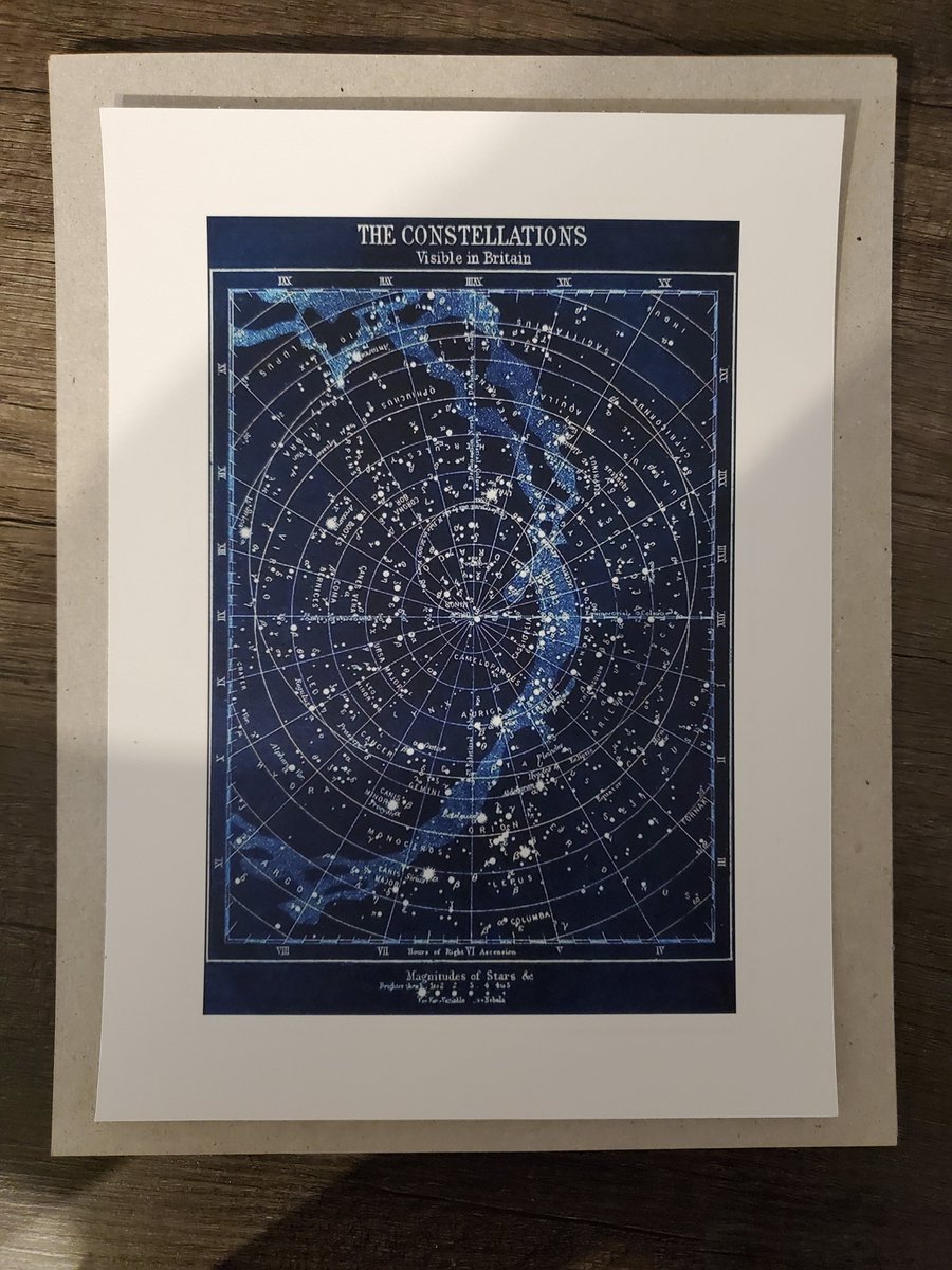2Queer4Fear's tweet photo. #YIAYgift A blurry, illegible photo of some constellations. It's not framed, or on any kind of fancy paper. My mother probably printed it in our living room. She stuffed it between two pieces of cardboard, and wrapped it just like that. https://t.co/NMoVW8gSAH