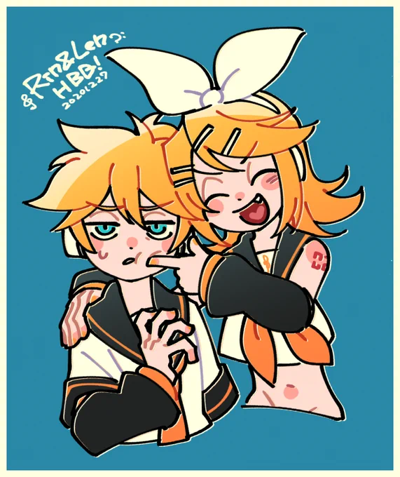 リンレンおめでとう!!声も見た目も好きです #鏡音誕生祭2020 