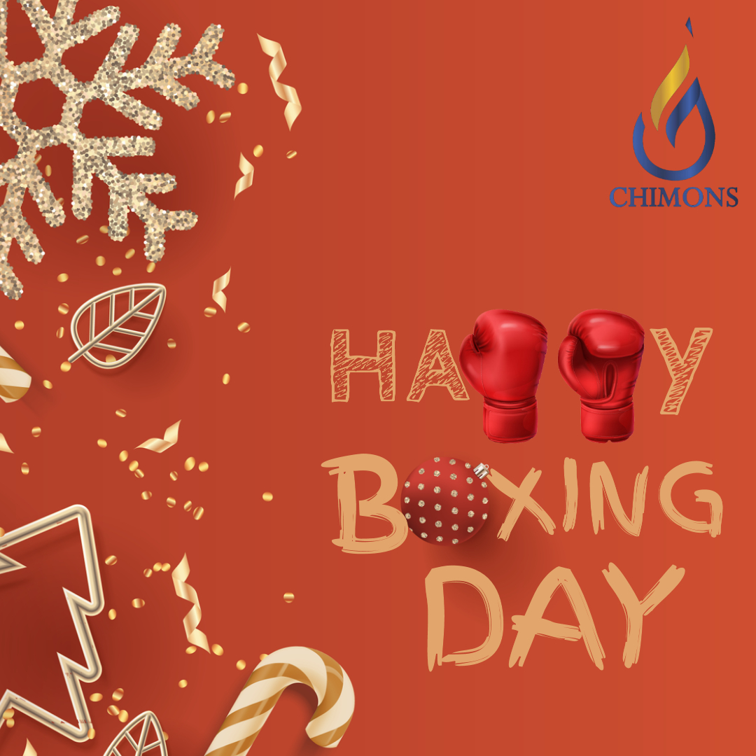 #BoxingDay is a day after #Christmastide when gifts are boxed to spread love and put a smile on the faces of loved ones and those in need in our communities. 
With lots of love, We at Chimons Gas wishes you and your families a blissful boxing day. 
Happy Boxing Day!