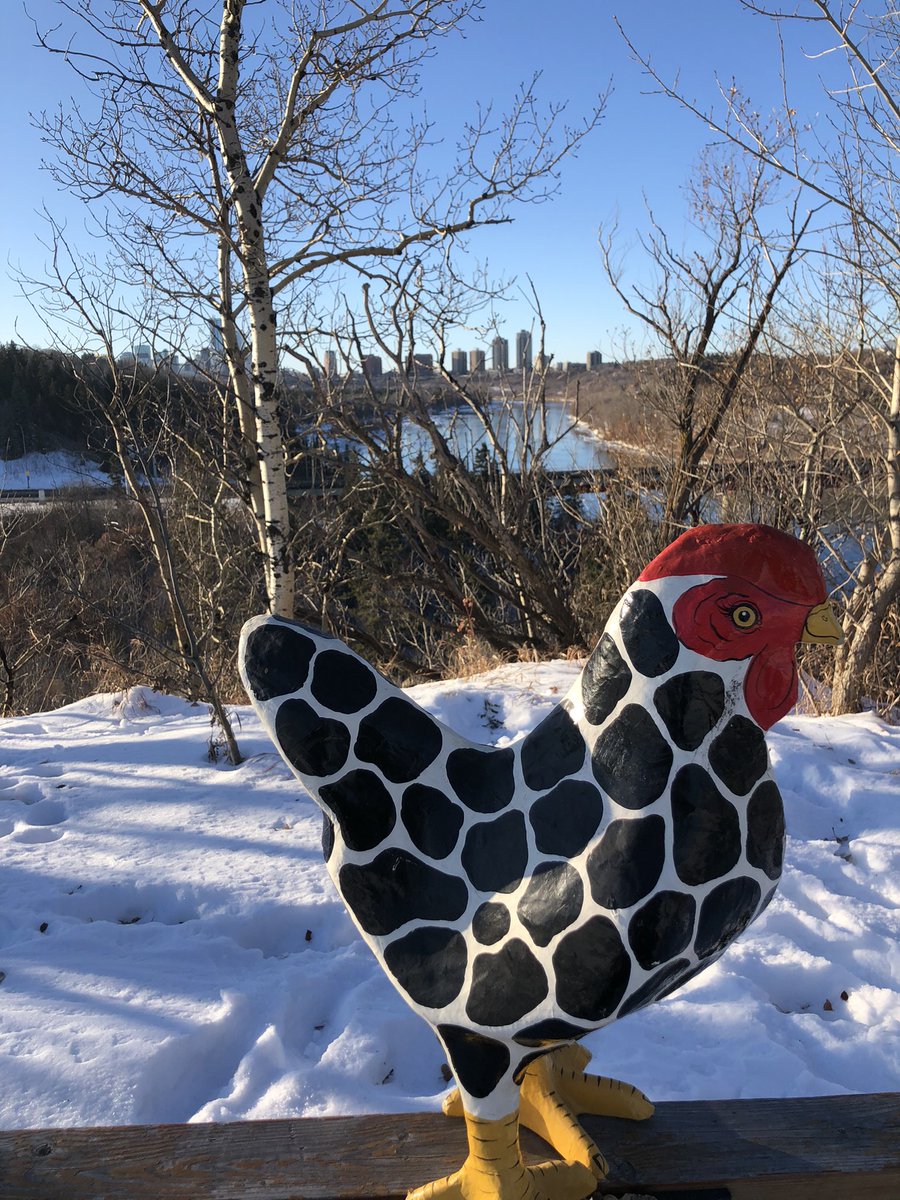 Paulatics's tweet photo. Good Queen Henday, she looked out. On the Feast of Stephen. Cross-country trails laid all about, deep and crisp and even. Brightly shone the sun that day, o’r the beautiful river. Right above the Great One’s Drive,
Henday did not shi-i-ver. #yegquest #12DaysofHenday https://t.co/ZlEckdpyB6