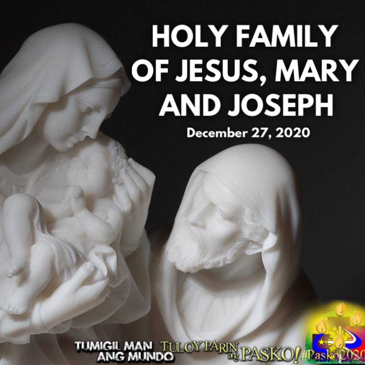 katolikongpinoy's tweet photo. Today is the Feast of the Holy Family of Jesus, Mary and Joseph. #Pasko2020 https://t.co/ErPWjZWMZq
