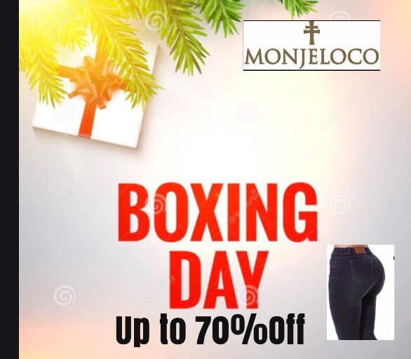 Boxing Day at Monjeloco jeans up to 70%off. Wow