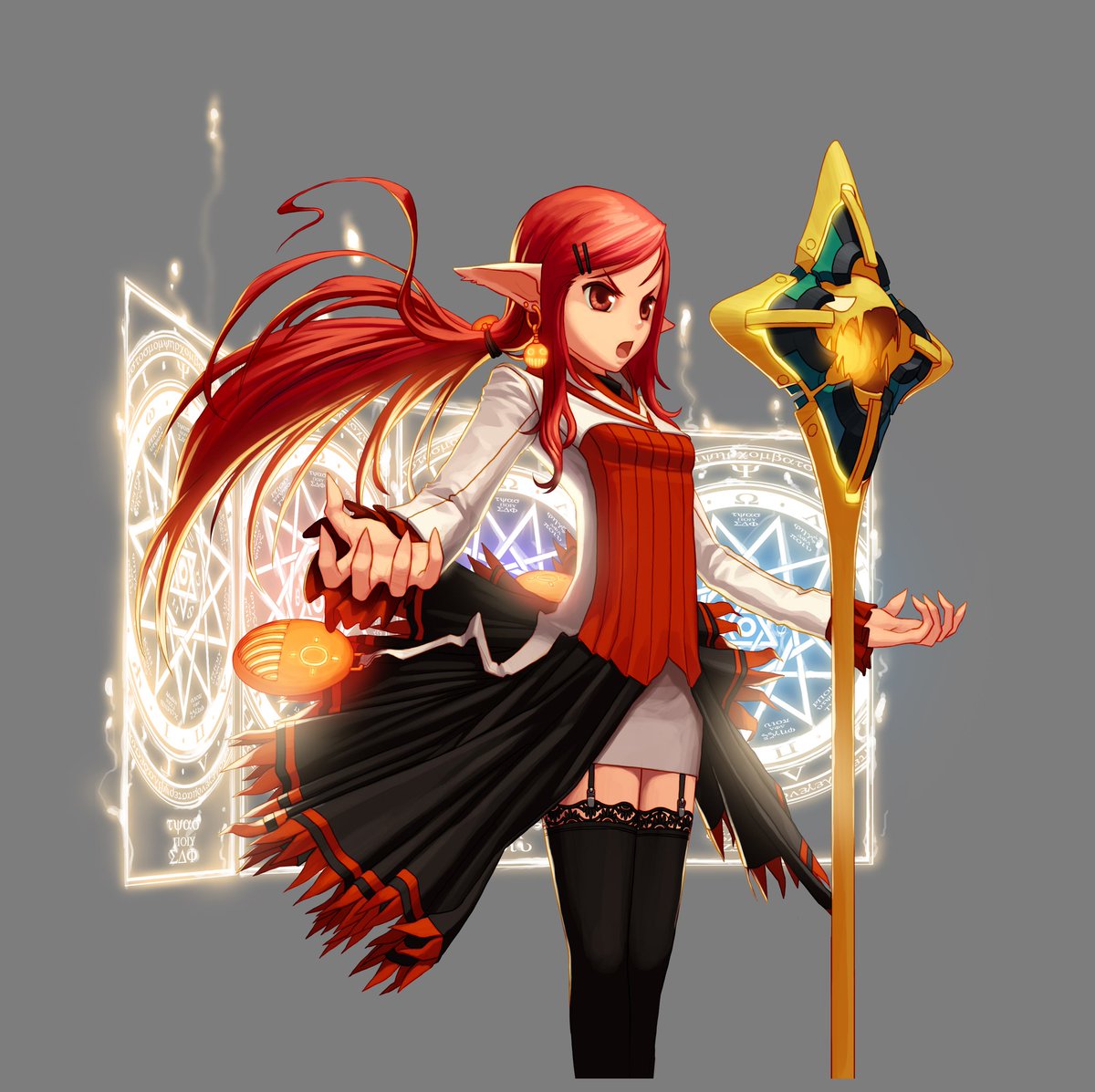 FMage time Elementalist -She uses different elements. Mage type character. She will be the zoner and Dare I say as close as you're going to get to Nine the Phantom.