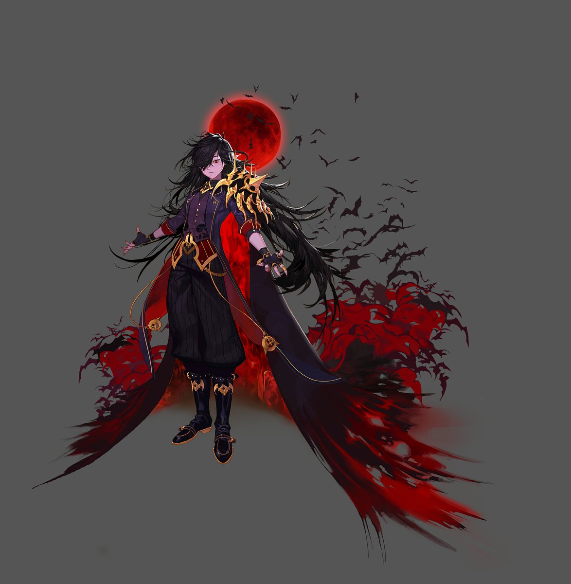 Vampire - He is literally Alucard from Hellsing. He can drop his familiars to do his work and do what he wants. He does have two gauges to manage. MP and blood meter. Don't be surprise if he has life steal or a way to take meter from you to refill his blood gauge.