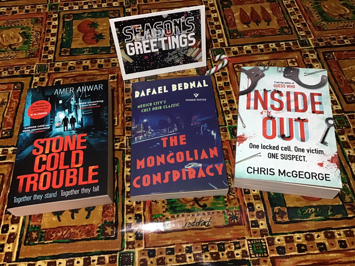 AnneLindsay99's tweet photo. Thank you to @CapitalCrime1 for my December subscription and Xmas gift of The Mongolian Conspiracy. Iโm not familiar with Rafael Bernal but think Iโm going to like this. This is one of the best value book subscriptions I have found. Treat yourself for 2021! https://t.co/kCIvzqUq2R