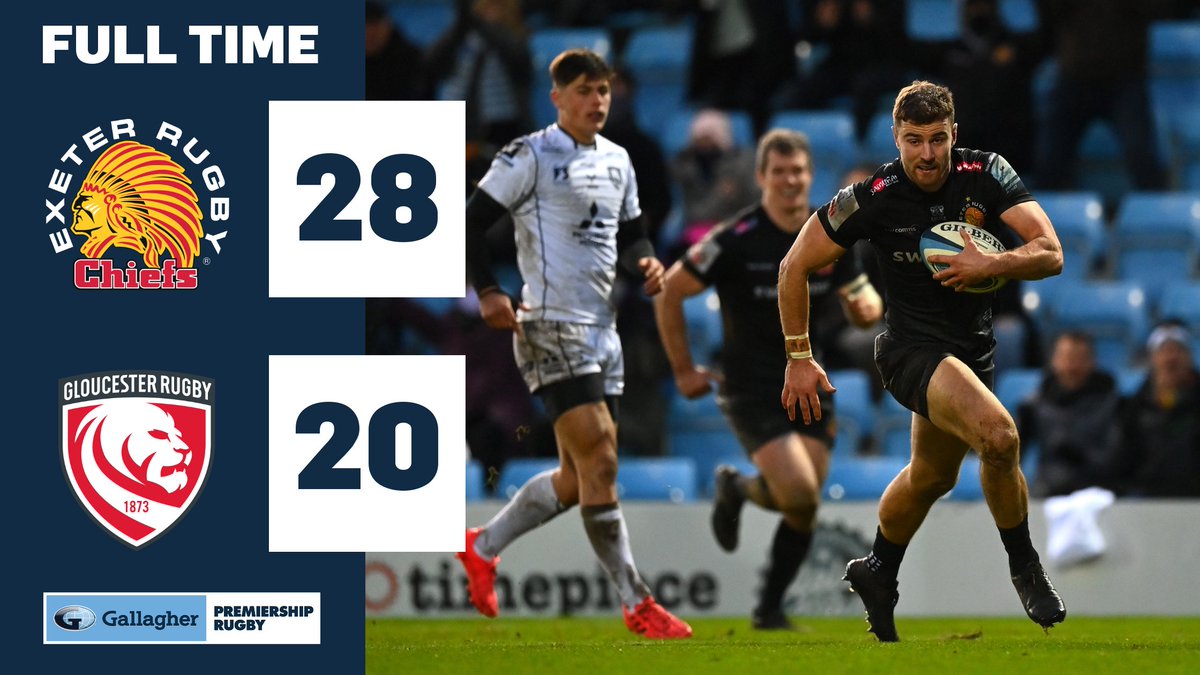 ItsAllRugby_com's tweet image. premrugby: It's another big 5⃣points for @ExeterChiefs, as they maintain their perfect start to the season 🙌

@gloucesterrugby gave as good as they got at Sandy Park, but another two tries by @samsimmonds_ made all the difference in Devon 

#Gallaghe…