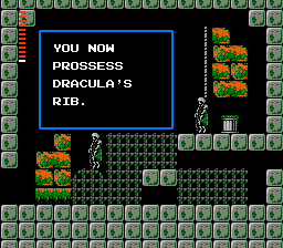 You now prossess Draculas rib. | Castlevania II: Simons Quest | NES