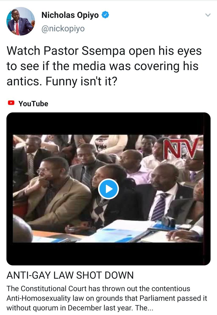 martinssempa's tweet image. 1/2 I have known @nickopiyo for the last 10 years! I got to know him much as my enemy in battle over the anti-sodomy law. He  has worked hard to persecute, mock and defame me for defending Biblical marriage. Despite this, #freenicholasopio .