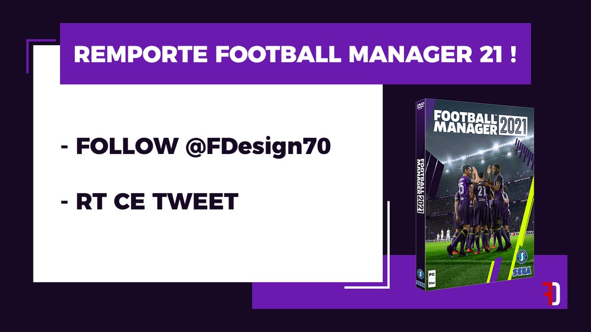🎄Noël est passé mais je vous offre la chance de pouvoir remporter Football Manager 2021 (sur Steam) ! 🤩 Pour participer c'est très simple : ▶️Follow @FDesign70 🔁RT ce post Fin du concours le 03/01