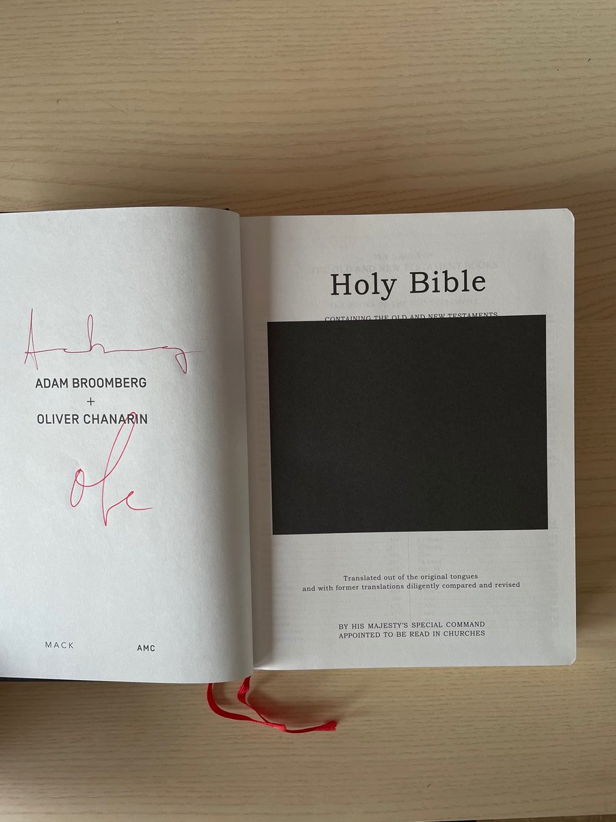 53. Broomberg and Chanarin: Holy Bible (MACK, 2014)Another decade-defining book by B&Ch, this time they took King James Bible and hijacked it with the images from Archive Of Modern Conflict.There are parallels with Brecht’s bible and also God as a methaphor for government.