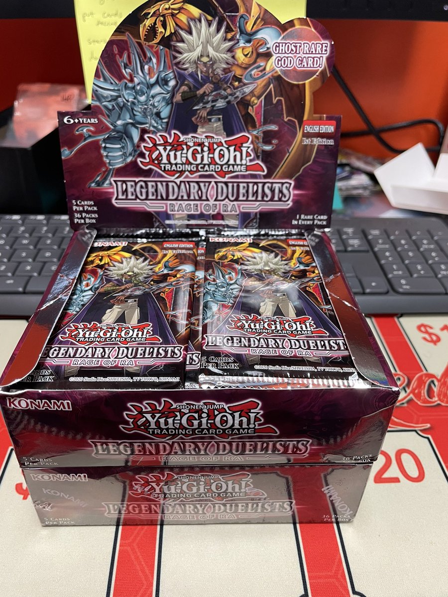 RogueGames1's tweet photo. We got some old booster packs in stock today! We finally also have Rage of Ra and one more Champions Path ETB! @Pokemon  @YuGiOh_TCG  @flgs https://t.co/41F9sUINqa