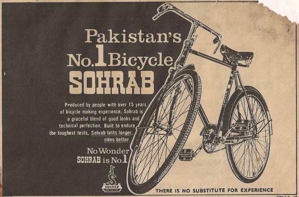 “Pakistan’s No. 1 Bicycle SOHRAB.”