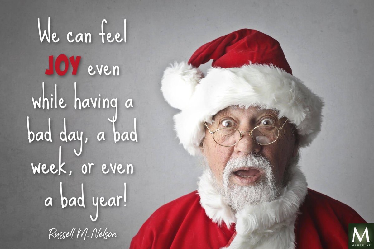 lds_believer's tweet photo. "We can feel joy even while having a bad day, a bad week, or even a bad year!" ~ President Russell M. Nelson #LightTheWorld #Light2021 #HearHim #Christmas #JesusChrist #PrinceOfPeace #GiveThanks #ShareGoodness #BecauseOfHim #ComeUntoChrist #TheChurchOfJesusChristOfLatterDaySaints https://t.co/25MAybN0it