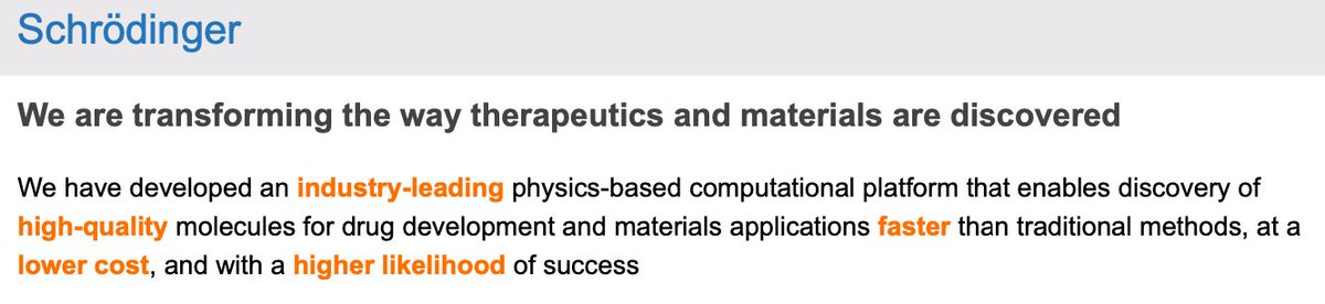 Investment Thesis: I believe  $SDGR's computational drug discovery software is disrupting the biopharma landscape and leading the way in converting the industry to a computational based approach.