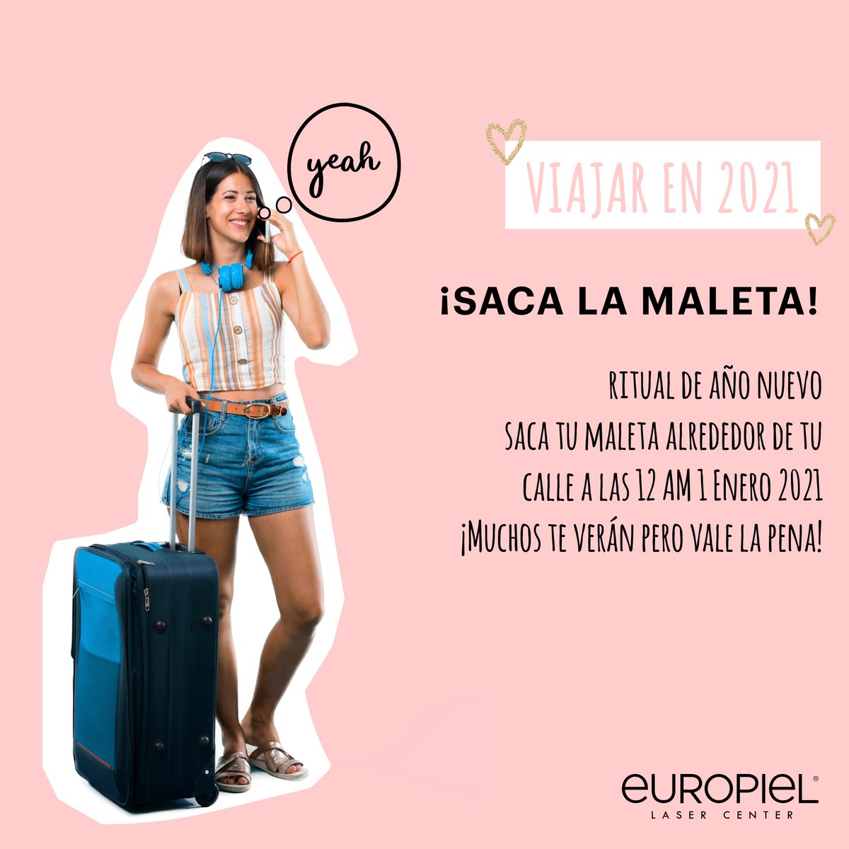 ¡LA NOCHE DEL 31 TODO SE VALE! ⭐💖🎄 Si tu propósito de año nuevo es viajar por el mundo esto es para ti 🙋‍♀️✨💖 ¡El ritual consiste en tomar tu maleta con la que planeas viajar durante el año y pasearla por toda la calle donde vives en punto de las 12 AM del 1 de Enero 2021!