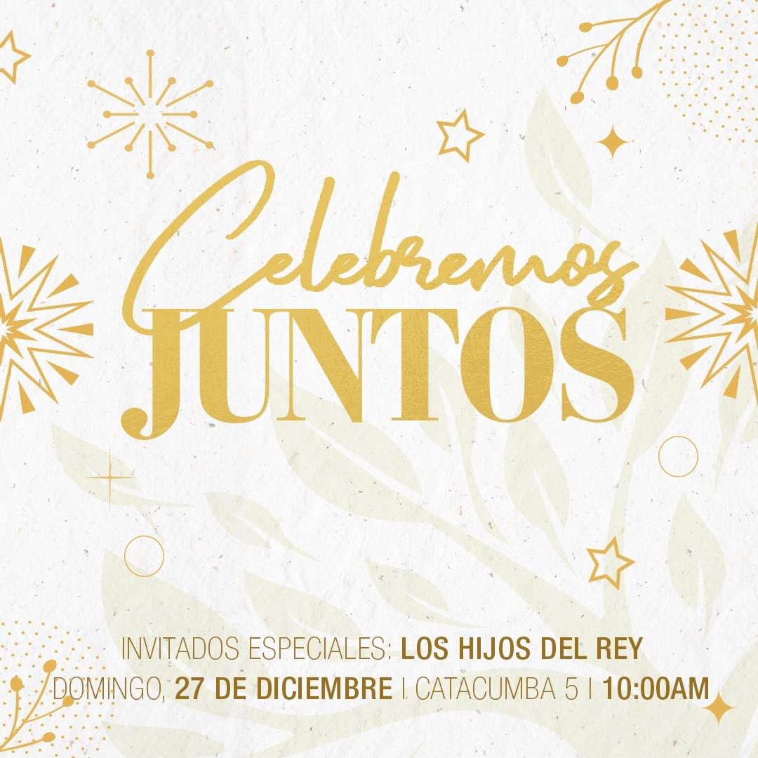 Te esperamos mañana en casa junto a tu familia para celebrar juntos Su Fidelidad!!! #catacumba5 #aniversario48 #Navidad #AmamosALaGente #DespedidaDeAño