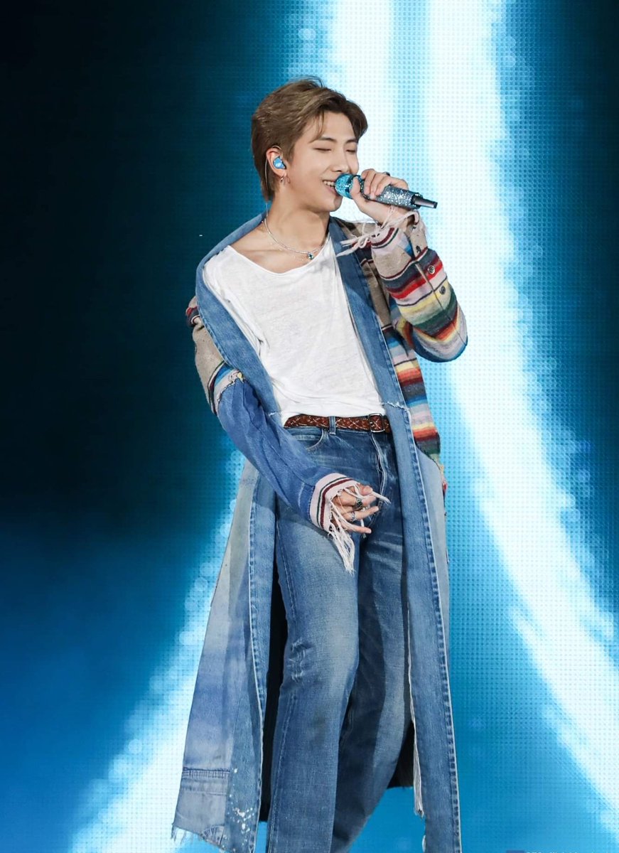 A long denim jacket?? WHO ELSE CAN PULL THESE OFF LIKE HIM