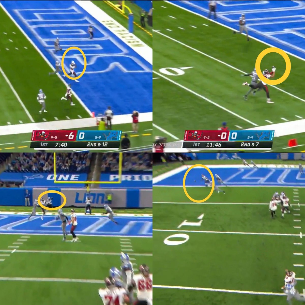 WillBlackmon's tweet photo. Say whatever you want about the Lions defense. 

But these are stills dimes by 
Mr @TomBrady https://t.co/znuC2ecOkM