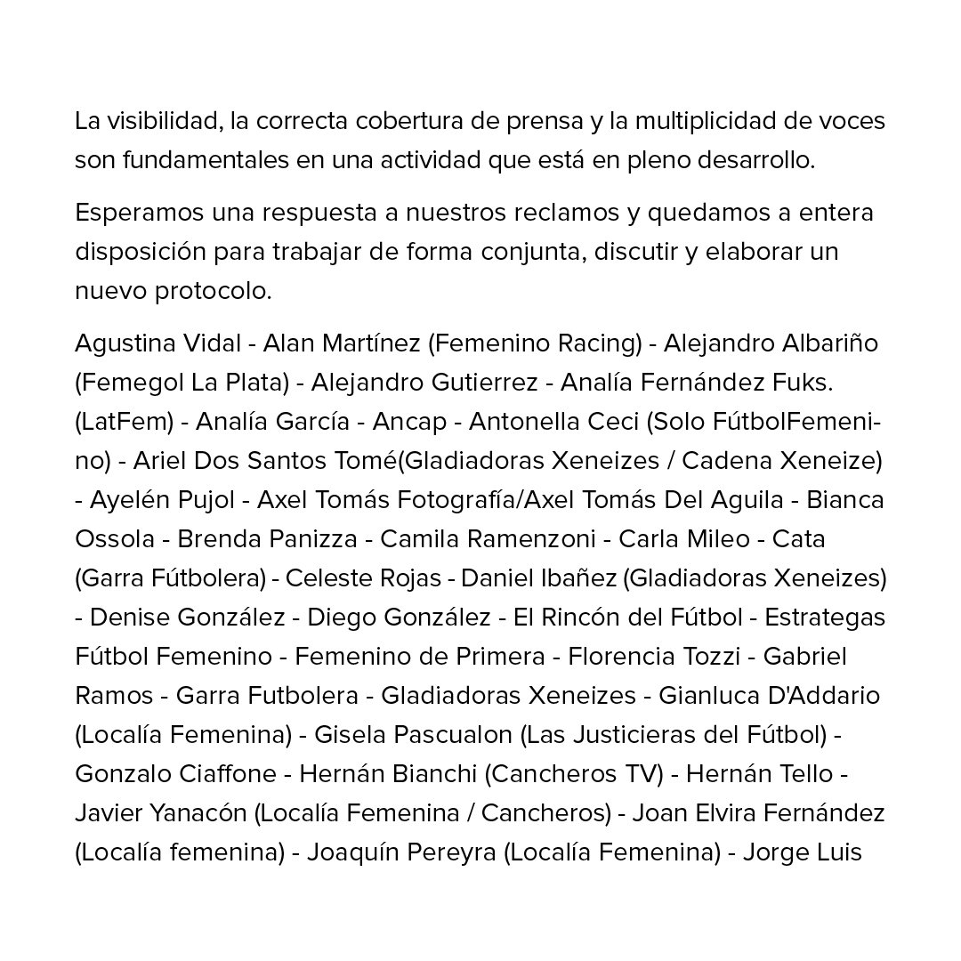 natipeperinaph's tweet photo. Más voces se suman al reclamo ✊🏼

#AdaptenElProtocolo #QueremosDifundir https://t.co/0TJ7yYH7NH