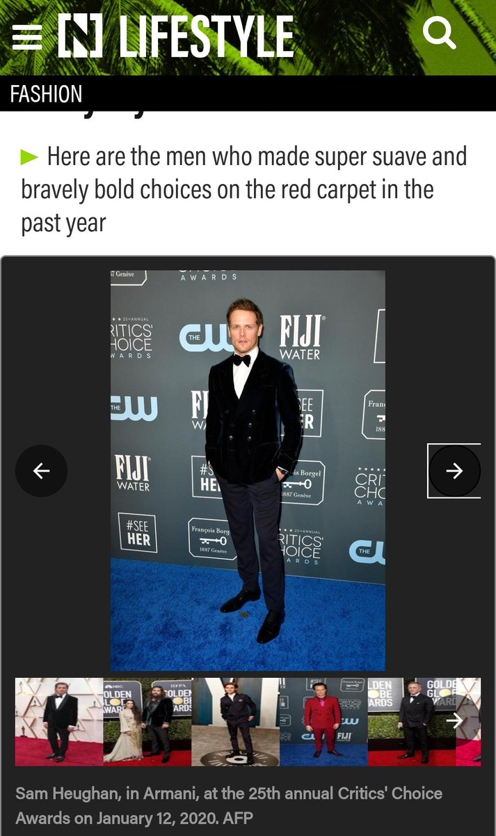  #Samday started with some end of the year goodies like Sam being on the Best Dressed Men of 2020 list of  #TheNational and  #Outlander on  #TheNewYorkTimes Best 50 TV shows on Netflix! Sam and  #Outlander, what a perfect pairing! Way to represent!  #SamHeughan