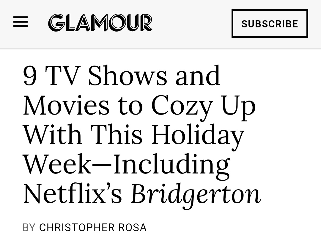 Also on this busy  #Samday, Glamour made a list with 9 shows and movies to cozy up with this Holiday Week and, of course, they listed the  #Outlander Marathon on Starz. MiK' s Yule Log was also aired! Love it! Men in Kilts | Sam & Graham Yule Log | STARZ