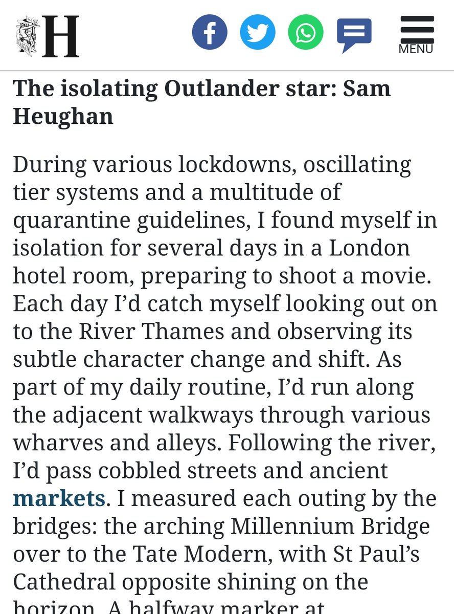 And what better way to end this thread and this year than this amazing piece of art Sam wrote for the Herald!! As  @SusieD57 said..the man can literally paint with words! And what a beautiful sight that is! Truly Best-selling author quality! #SamHeughan https://www.heraldscotland.com/news/18959760.2020-reading-books-helped-us-tumultuous-year/